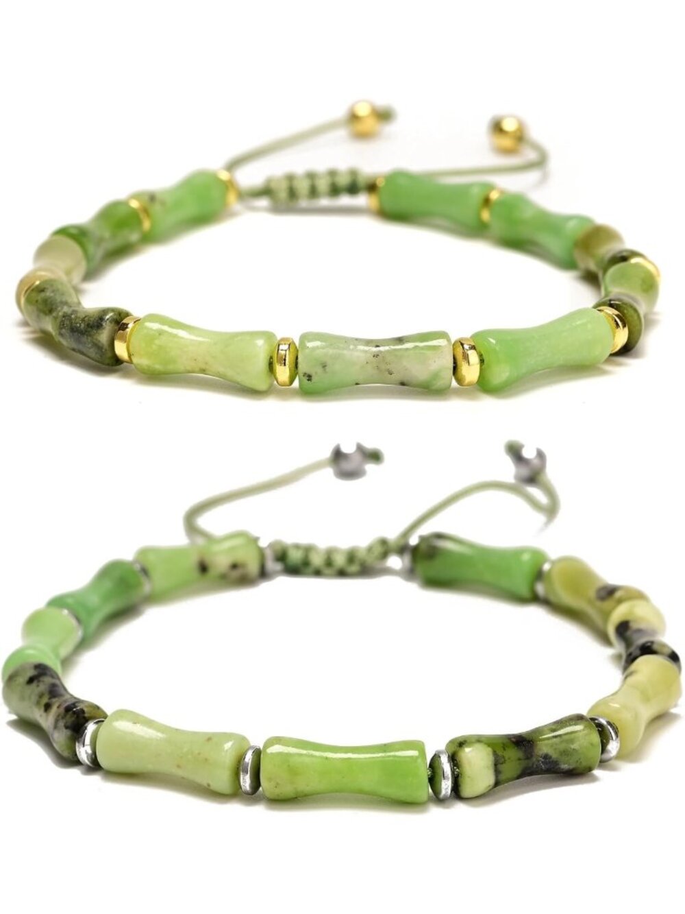 Handwoven Bamboo Bracelets for Women, Stackable Boho Yoga Jewelry Set, Gift